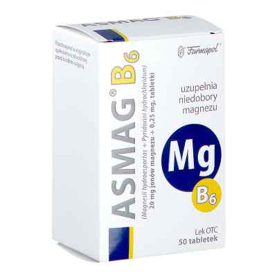 Asmag B6 tabletki 50  od ZAKŁAD CHEMICZNO-FARMACEUTYCZNY 
