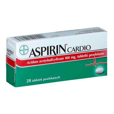 Aspirin Cardio 100 mg Bayer tabletki powlekane 28 od BAYER BITTERFELD GMBH PZN 08301751