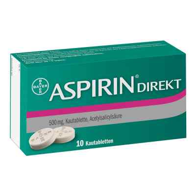 Aspirin Direkt Kautabl. 10 szt. od Bayer Vital GmbH PZN 04356248