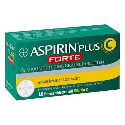 Aspirin plus C Forte, tabletki musujące 800mg/480mg 10 szt. od Bayer Vital GmbH PZN 10836596