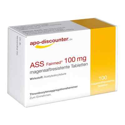 ASS Fairmed 100 mg tabletki 100 szt. od Fairmed Healthcare GmbH PZN 16124129