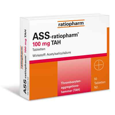 ASS Ratiopharm 100 mg TAH tabletki na serce 50 szt. od ratiopharm GmbH PZN 01343676