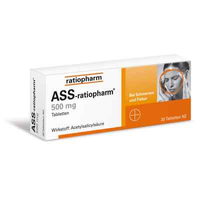 ASS ratiopharm 500 mg tabletki  30 szt. od ratiopharm GmbH PZN 03403885