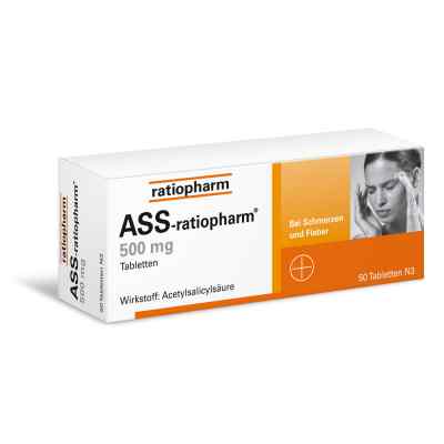 ASS ratiopharm 500 mg tabletki 50 szt. od ratiopharm GmbH PZN 03404867