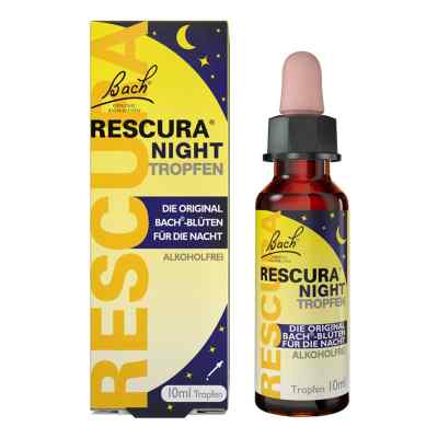 Bachblüten Original Rescura Night krople bez alkoholu 10 ml od Nelsons GmbH PZN 16391770