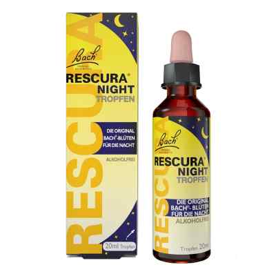 Bachblüten Original Rescura Night krople bez alkoholu 20 ml od Nelsons GmbH PZN 16391787