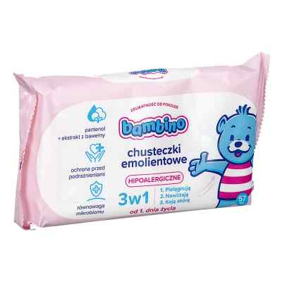 Bambino Chusteczki hipoalergiczne emolientowe 3w1 od 1. dnia życ