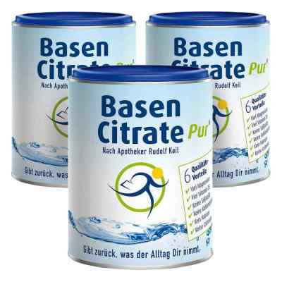 Basen Citrate Pur proszek zestaw 3x216 g od MADENA GmbH & Co.KG PZN 08100175