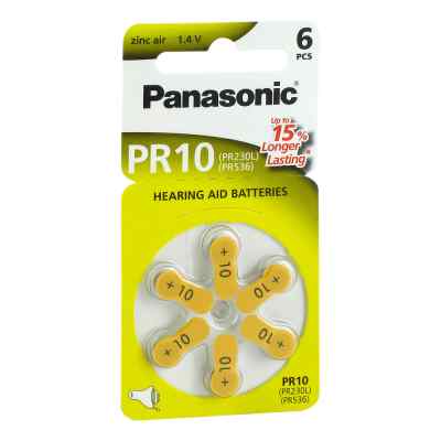 Batterien f.Hoergeraete Panasonic Pr 10 6 szt. od Vielstedter Elektronik PZN 07193723