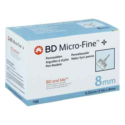 Bd Micro Fine+ 8 mm Nadeln 0,25x8 mm 100 szt. od 1001 Artikel Medical GmbH PZN 06941904