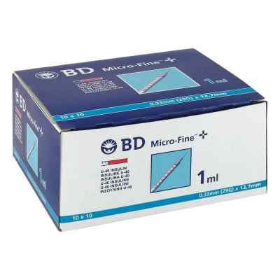 Bd Micro Fine+ U 40 Ins.spr. 12,7 mm 100X1 ml od Becton Dickinson GmbH PZN 04400127
