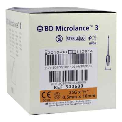 Bd Microlance Kanuele 25 G 5/8 0,5x16 mm