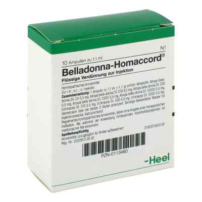 Belladonna Homaccord ampułki 10 szt. od Biologische Heilmittel Heel GmbH PZN 00113460