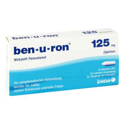 Ben U Ron 125 mg czopki 10 szt. od bene Arzneimittel GmbH PZN 01260890