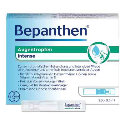 Bepanthen krople do oczu Intense EDO 20X0.4 ml od Bayer Vital GmbH PZN 18879004