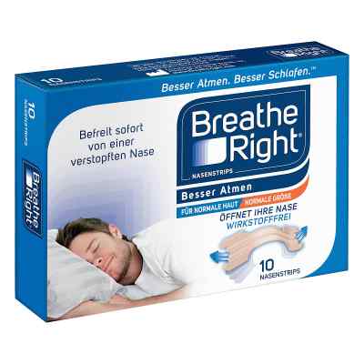 Besser Atmen Breathe Right Nasenpfl.normal Beige 10 szt. od Pharma Netzwerk PNW GmbH PZN 17179150