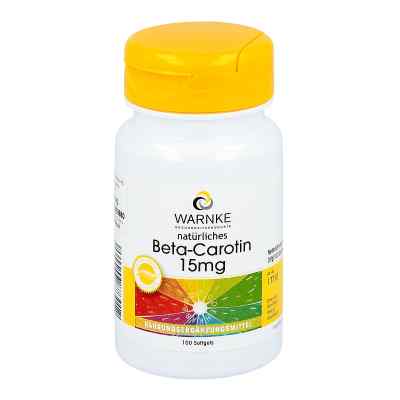 Beta Carotin 15 mg kapsułki naturalne 100 szt. od Warnke Vitalstoffe GmbH PZN 07115611