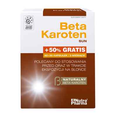 Beta Karoten Sun kapsułki 90 kaps. od HOLBEX SP. Z O.O. PZN 08300660