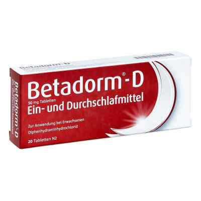 Betadorm D Tabl. 20 szt. od Recordati Pharma GmbH PZN 03241684