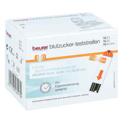Beurer Gl44/gl50 Paski do pomiaru poziomu cukru 100 szt. od BEURER GmbH PZN 09929677
