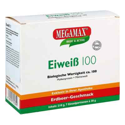Białko 100 Megamax proszek o smaku truskawki