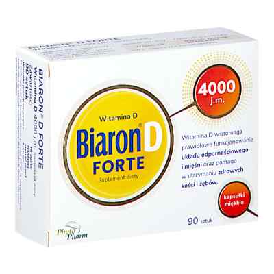 Biaron D Forte 4000 j.m. kapsułki 90  od PHYTOPHARM KLĘKA S.A. PZN 08303586