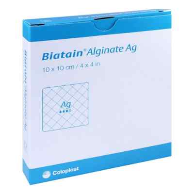 Biatain Alginate Ag Kompressen 10x10cm mit Silber