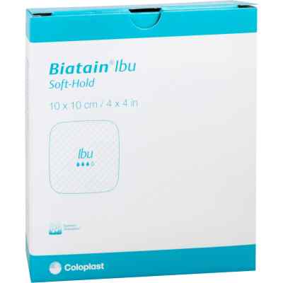 Biatain Ibu Schaumverband 10x10 cm sanft haftend