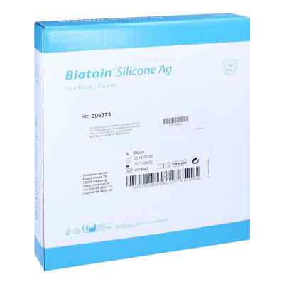 Biatain Silicone Ag Schaumverband 10x10 cm