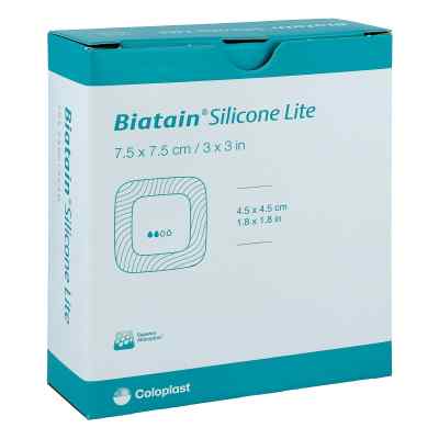 Biatain Silicone Lite opatrunek 7,5x7,5cm 10 szt. od Coloplast GmbH PZN 03880639
