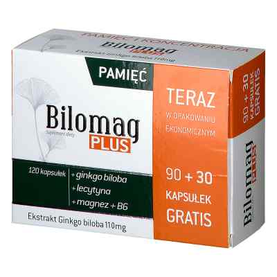 Bilomag Plus 90 + 30 kapsułek 90  od NATUR PRODUKT PHARMA SP. Z O.O. PZN 08300512