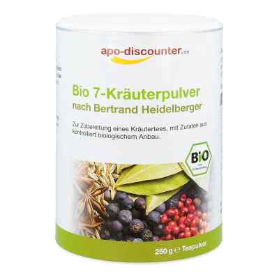 Bio 7 ziół w proszku (według Bertranda Heidelbergera) 250 g od Apologistics GmbH PZN 16604390