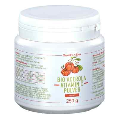 Bio Acerola Vitamin C1000  Mg Pulver 250 g od SinoPlaSan GmbH PZN 18116080
