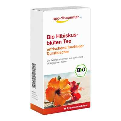 Bio Herbata z kwiatów hibiskusa, saszetki 15X1.5 g od apo.com Group GmbH PZN 16700389