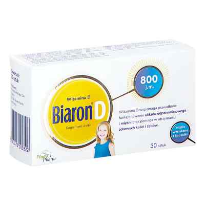 Bioaron Witamina D 800 j.m. krople wyciskane z kapsułki 30 od PHYTOPHARM KLĘKA S.A. PZN 08300983