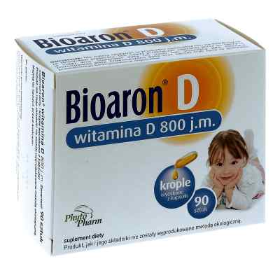 Bioaron Witamina D 800 j.m. krople wyciskane z kapsułki 90  od PHYTOPHARM KLĘKA S.A. PZN 08300252