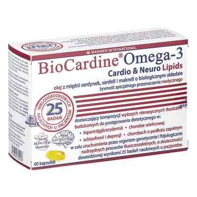 BioCardine Omega-3 Cardio & Neuro Lipids 60  od MARINEX INTERNATIONAL SP. Z O.O. PZN 08306043