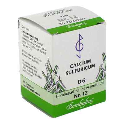 Biochemie 12 Calcium sulfuricum D 6 tabletki 80 szt. od Bombastus-Werke AG PZN 01073900