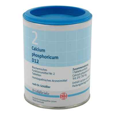 Biochemie Dhu 2 Calcium phosphor.D 12 tabletki 1000 szt. od DHU-Arzneimittel GmbH & Co. KG PZN 00273910