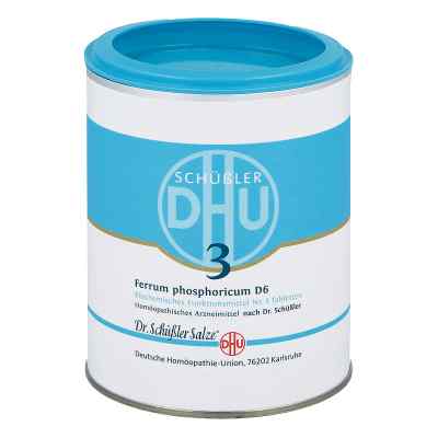 Biochemie DHU 3 Ferrum phosphor. D6 tabletki 1000 szt. od DHU-Arzneimittel GmbH & Co. KG PZN 00273985