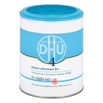 Biochemie Dhu 4 Kalium chlorat. D 12 Tabl. 1000 szt. od DHU-Arzneimittel GmbH & Co. KG PZN 00274111