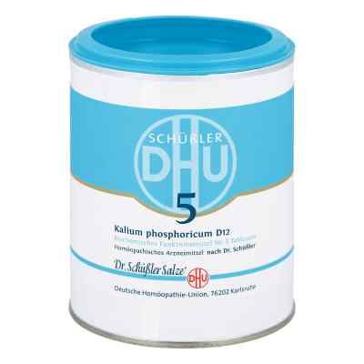 Biochemie Dhu 5 Kalium phosphor.D 12 tabletki 1000 szt. od DHU-Arzneimittel GmbH & Co. KG PZN 00274217