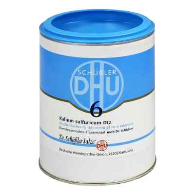 Biochemie Dhu 6 Kalium sulfur.D 12 tabletki 1000 szt. od DHU-Arzneimittel GmbH & Co. KG PZN 00274312