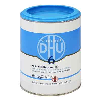 Biochemie Dhu 6 Kalium sulfur.D 3 Tabl. 1000 szt. od DHU-Arzneimittel GmbH & Co. KG PZN 00274252