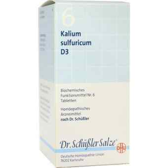 Biochemie DHU sól Nr 6 Siarczan potasu D3, tabletki 420 szt. od DHU-Arzneimittel GmbH & Co. KG PZN 06584083