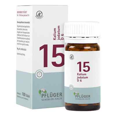 Biochemie Pflueger 15 Kalium jodatum D 6 Tabl. 100 szt. od Homöopathisches Laboratorium Ale PZN 06321490