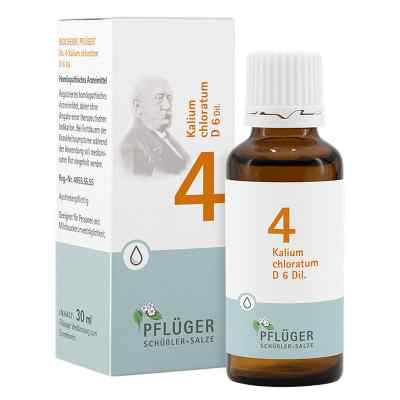 Biochemie Pflueger 4 Kalium chlorat.D 6 Tropfen 30 ml od Homöopathisches Laboratorium Ale PZN 06324092