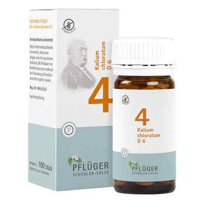 Biochemie Pflüger 4 Kalium chloratum D6 tabletki 100 szt. od Homöopathisches Laboratorium Ale PZN 06318909