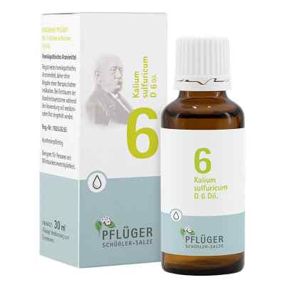 Biochemie Pflueger 6 Kalium sulfur.D 6 Tropfen 30 ml od Homöopathisches Laboratorium Ale PZN 06324494