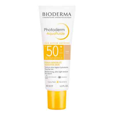 BIODERMA Photoderm Aquafluide LSF 50+ jasny, delikatnie kryjący 